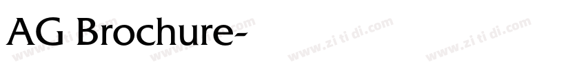 AG Brochure字体转换